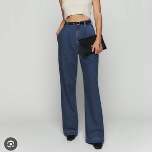 Reformation High Rise Blue Jeans